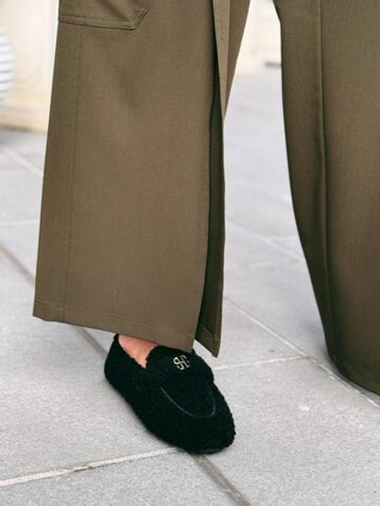 Лоферы из натурального меха