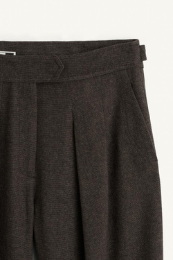 ZARA БРЮКИ С КАРМАНАМИ И СРЕДНЕЙ ПОСАДКОЙ, КОРИЧНЕВЫЙ