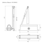 Доводчик дверной 410 ISPARUS от 15 до 60 кг