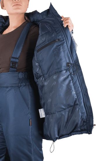 Костюм зимний женский "Вега" брюки (т.синий/серый)