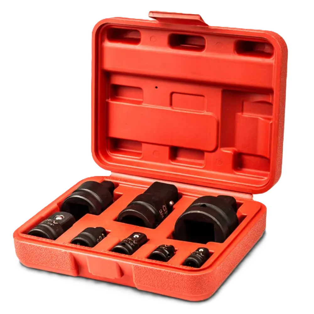 Набор ударных адаптеров и редукторов, 8 шт., переходники для розеток 1/4, 3/8, 1/2, 3/4, 1 дюйм, инструмент для ремонта