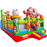 Коммерческий надувной батут «Тигриная страна 3», 10*5*5 м