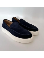 Лоферы синие