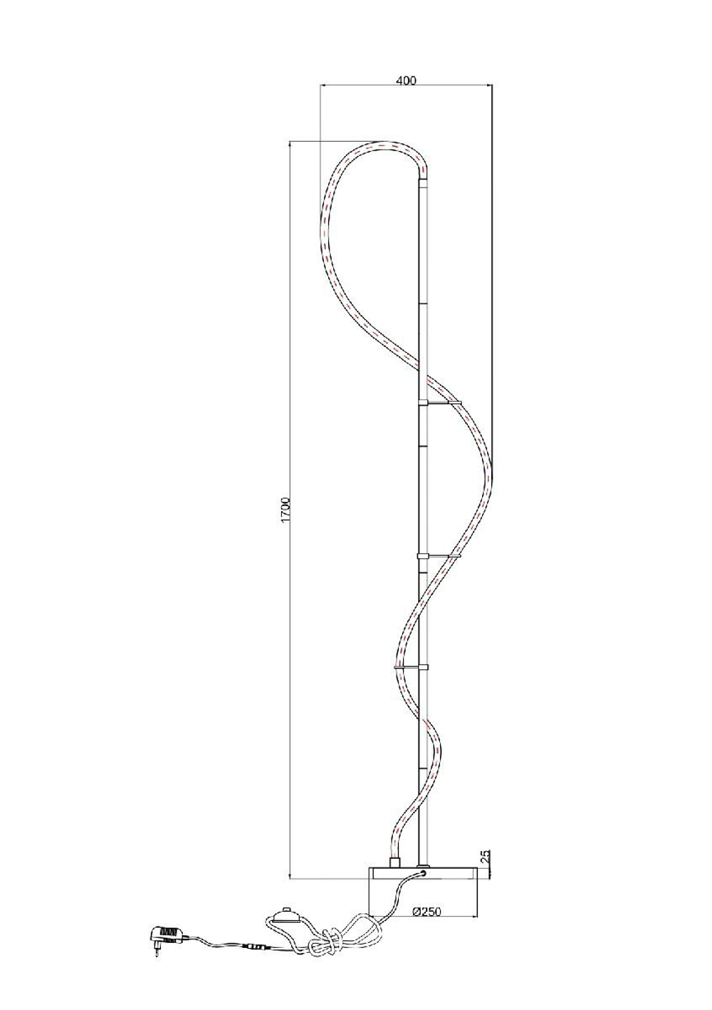Торшер Arte Lamp A2850PN-35BK