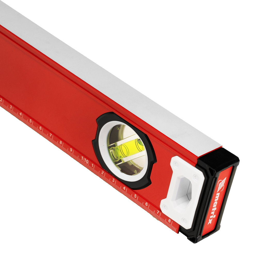 Уровень алюминиевый, фрезерованный, 3 глазка, рукоятки, 1200 мм Matrix