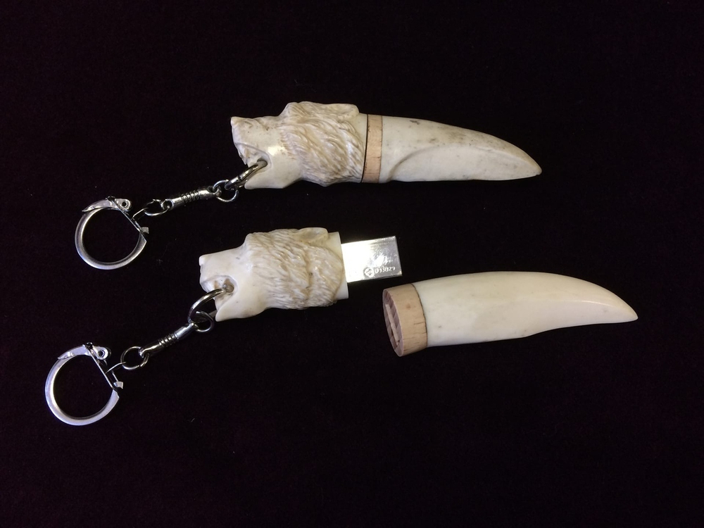 Сувенир "USB-флеш-накопитель", рог лося, 16 гб