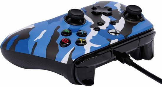 Геймпад проводной PowerA Enhanced Wired Controller Blue Camo (1525941-01)