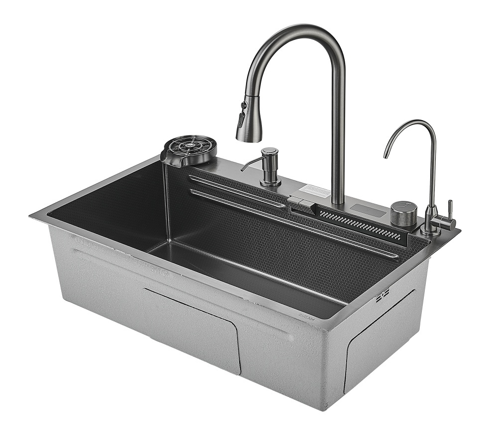 Мойка многофункциональная НЕРЖ (75х46мм) ГРАФИТ  САВОЛ