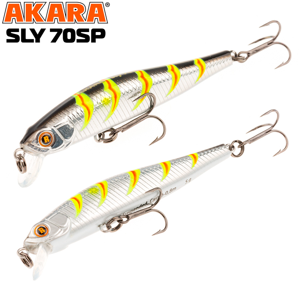 Воблер Akara Sly 70SP 5 гр. (3/17 oz 2,8 in) A106