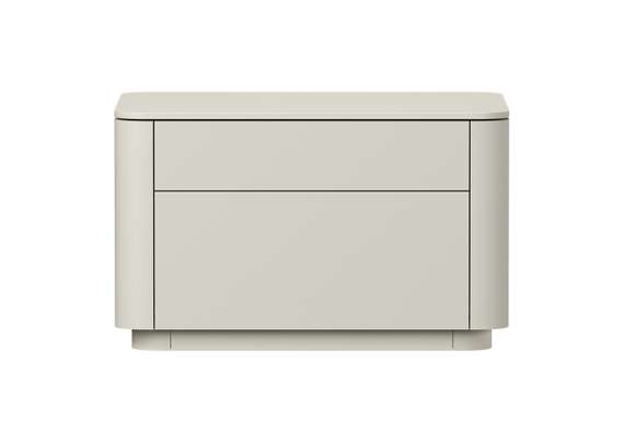 Тумба прикроватная Tammi 2 ящика ширина 60 см (дымка)