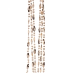 Бусы на ёлку 2м «Льдинка», Розовое золото