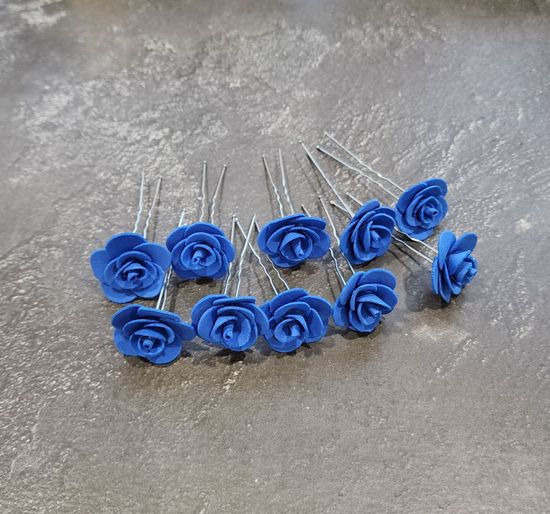 Набор шпилек "Розочки мини" латекс, 5 шт, белые