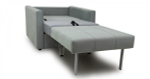 Кресло - кровать Лео велюр стальной серый