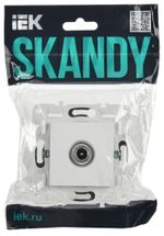 SKANDY Розетка TV проходная SK-A17W арктический белый IEK