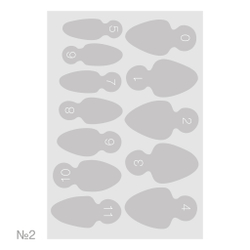 Irisk Силиконовые вкладыши для верхних форм Стандартные овальные, 60 шт