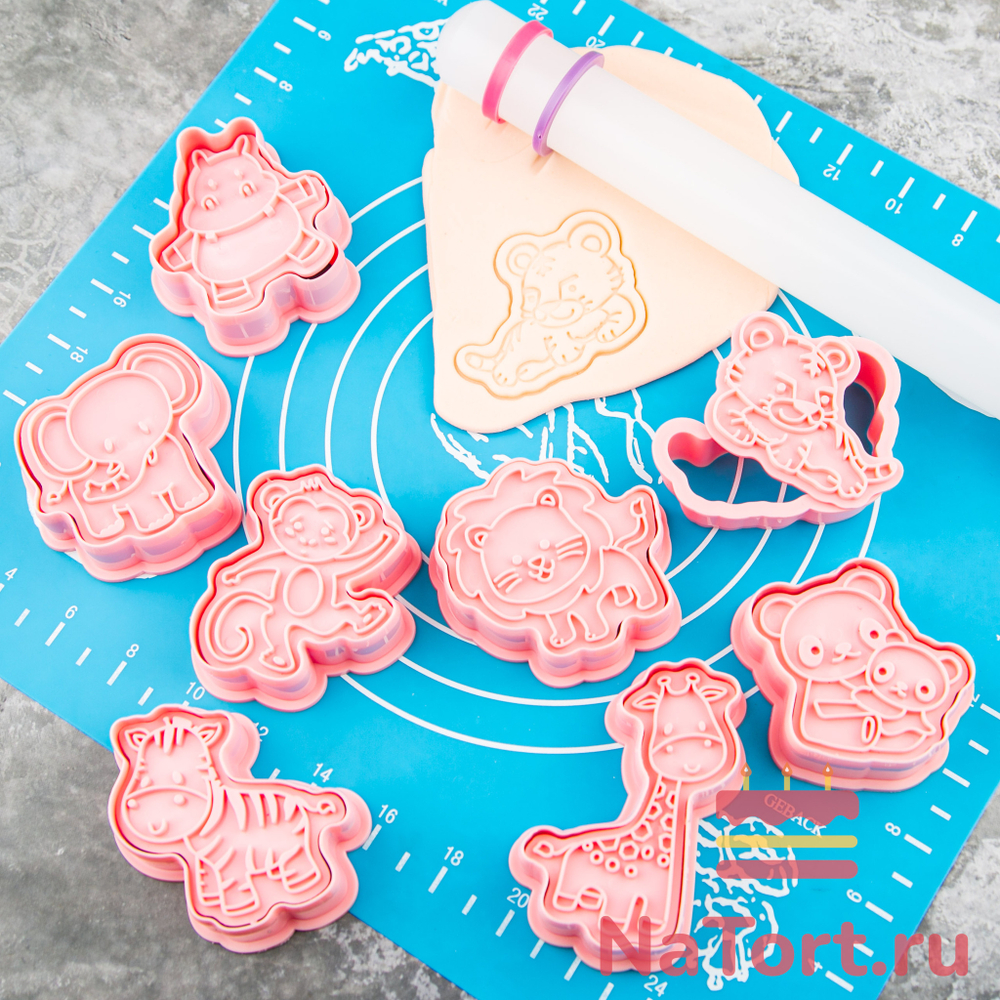 Набор вырубок «Животные» 8 шт