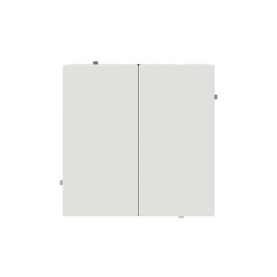 Переключатель двухклавишный, KANT, белый песок