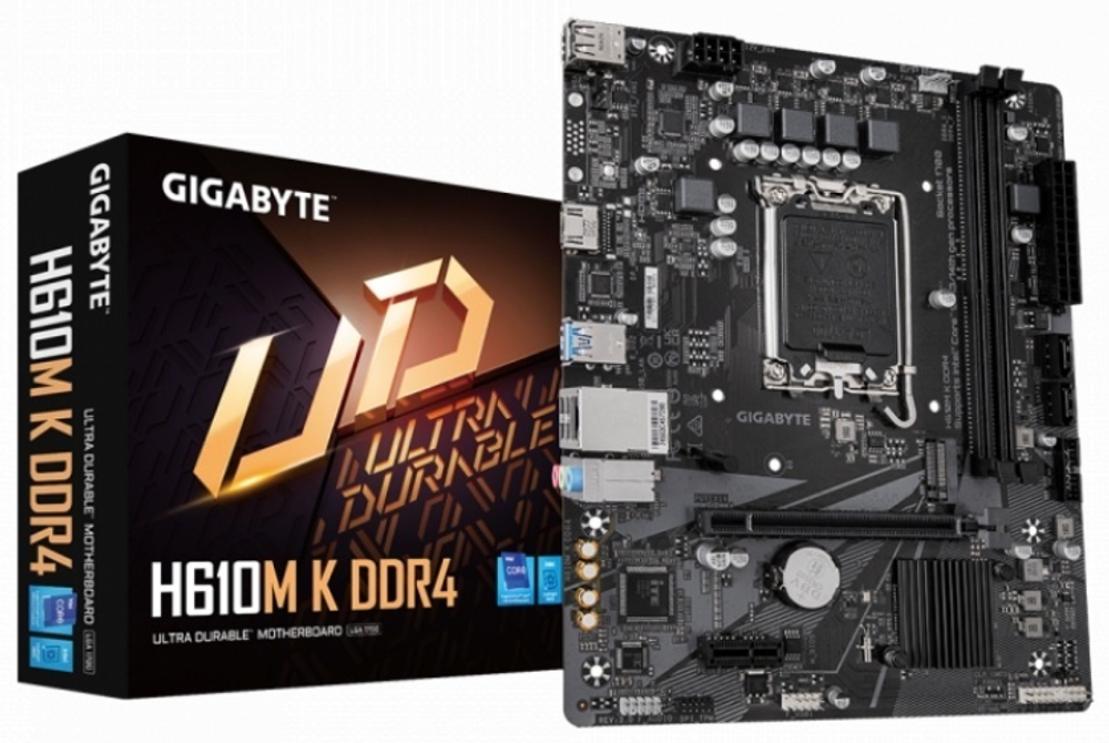 Материнская плата GIGABYTE H610M K DDR4 2.0 BOX Материнская плата GIGABYTE H610M K DDR4 2.0 BOX