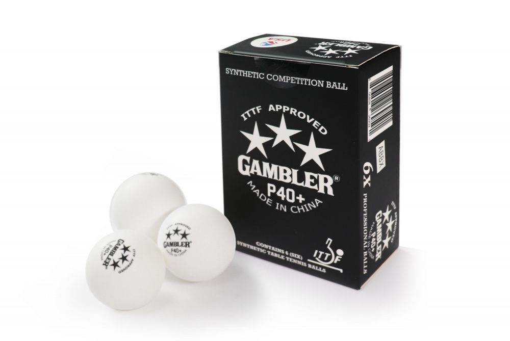 Мячи для н/т GAMBLER P40+ BALL - 6 PACK