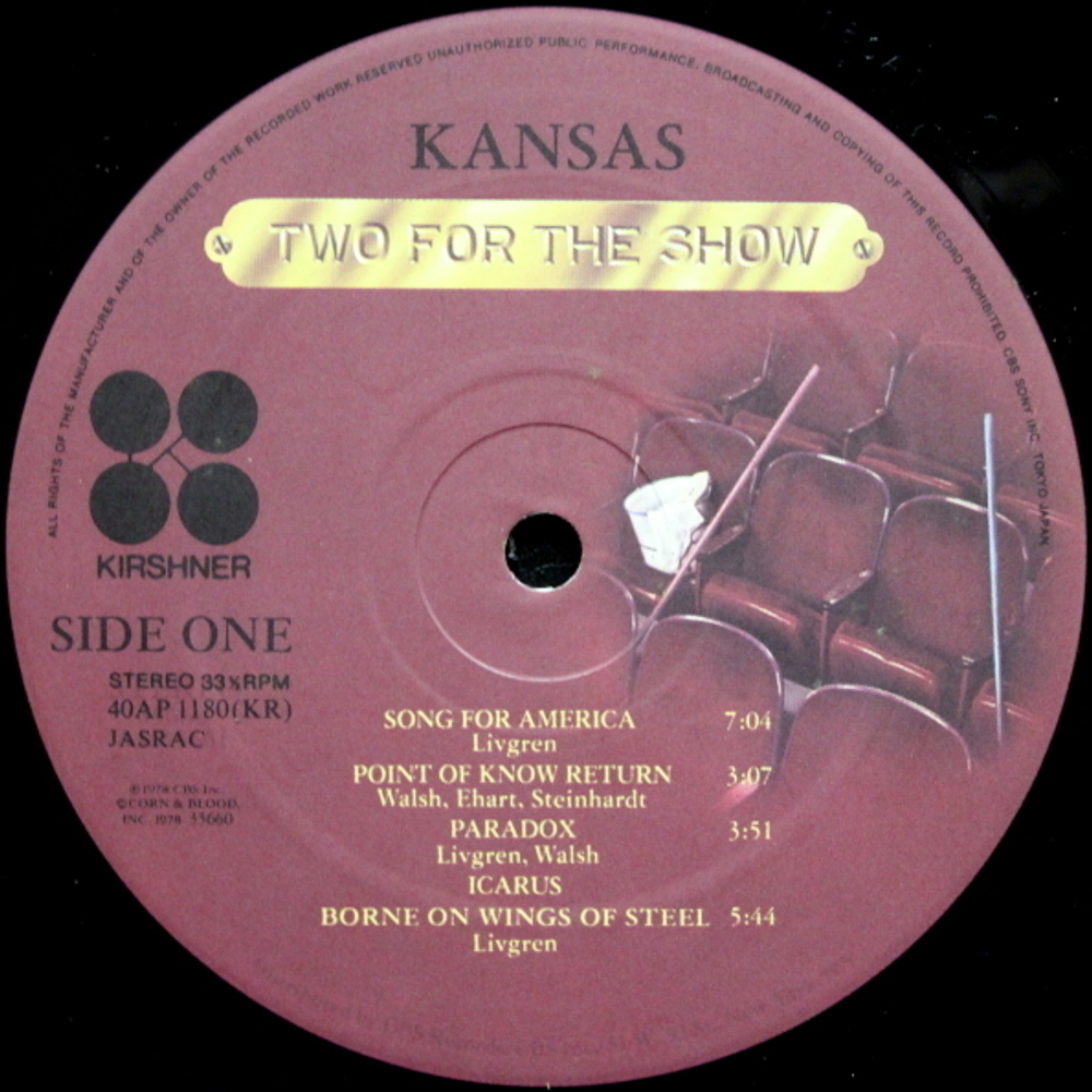 Kansas / Two For The Show (2LP)