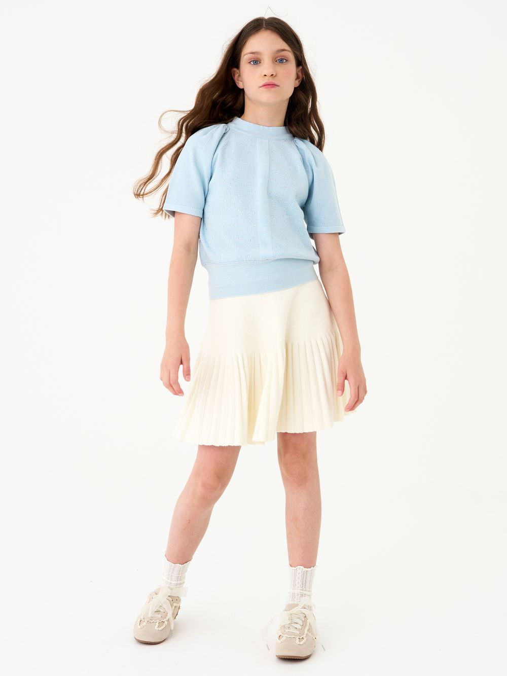 Джемпер для девочки AT1374 голубой