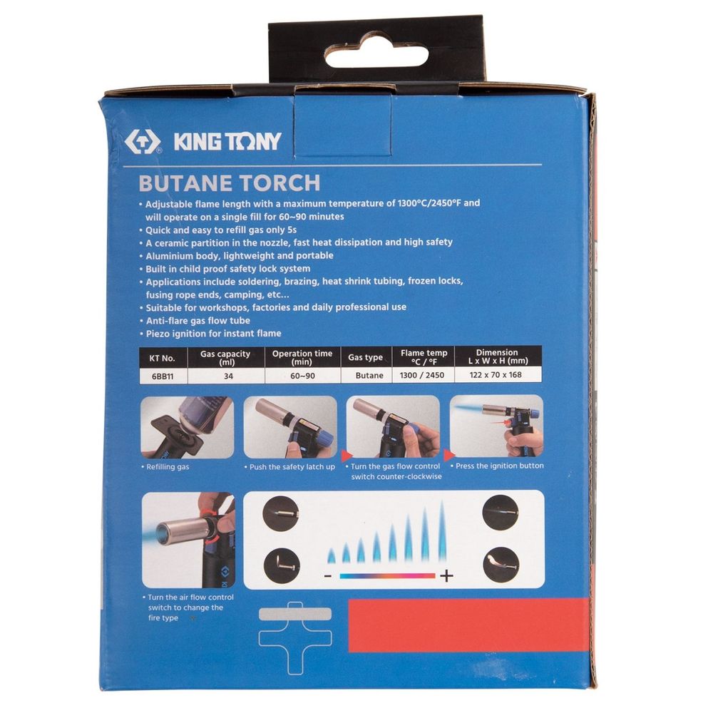 KING TONY (6BB11) Горелка газовая