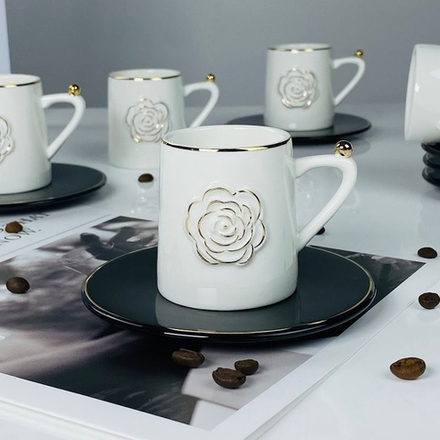 Lenardi 133-457 Кофейный набор 12пр. 95мл в под.уп.(х12)Фарфор