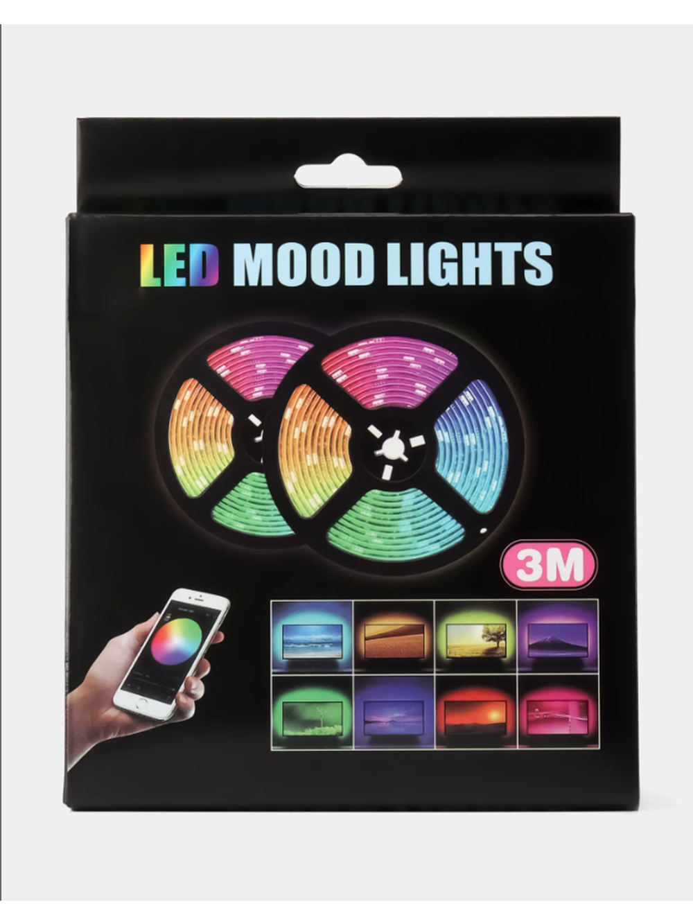 Светодиодная лента, пульт ДУ, 12 цветов, 5 метров