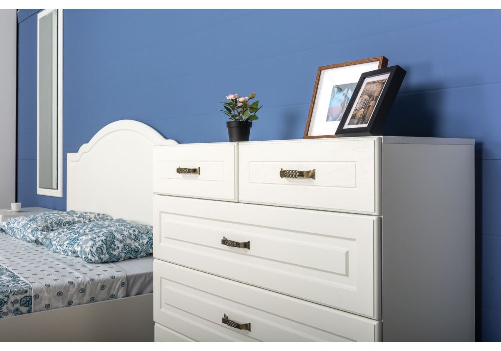 Комод Ливерпуль 10.103.01 белый / ясень ваниль