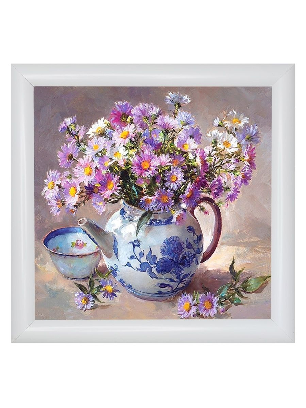 Картина на стену для интерьера на холсте в раме 23*23 см