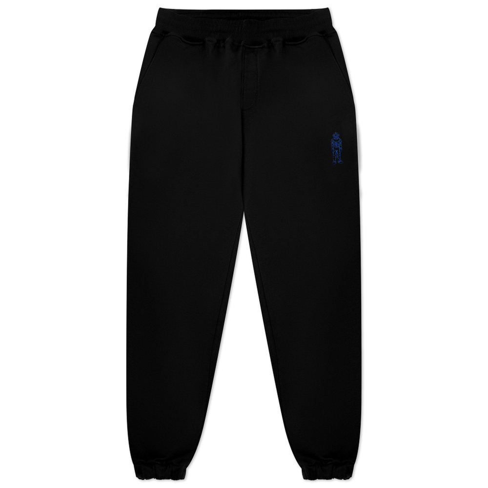 SMR DIVER LOGO WOVEN PANTS BLACK