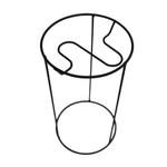 Подставка для цветов напольная "Симпл Цилиндр 3" на 1 горшок, H=280мм металл М0000387