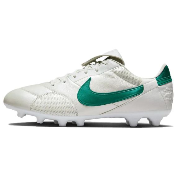 NIKE Premier 3 Футбольные бутсы Низкие Белый/Зеленый Унисекс