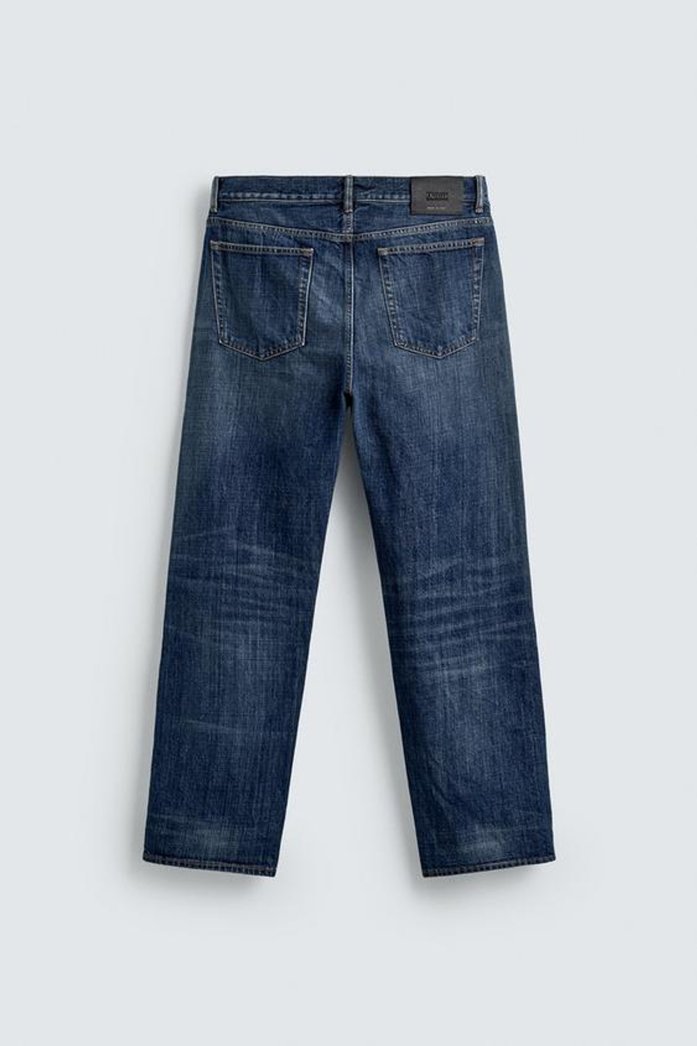 ZARA ДЖИНСЫ ПРЯМОГО КРОЯ ДЛИНОЙ ДО ЩИКОЛОТКИ - LIMITED EDITION, ВЫЦВЕТШИЙ СИНИЙ