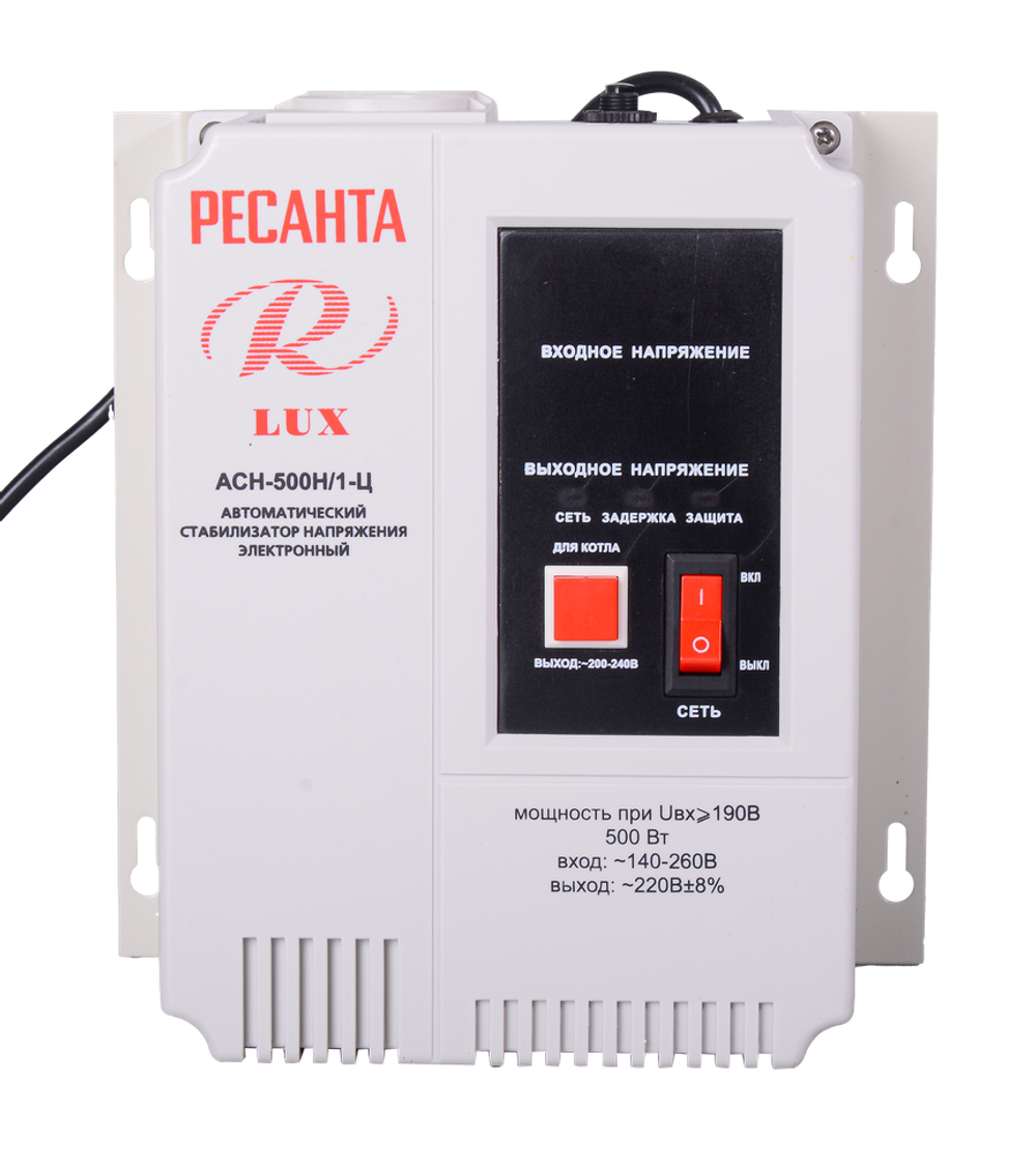 Стабилизатор напряжения Ресанта АСН-500Н/1-Ц LUX