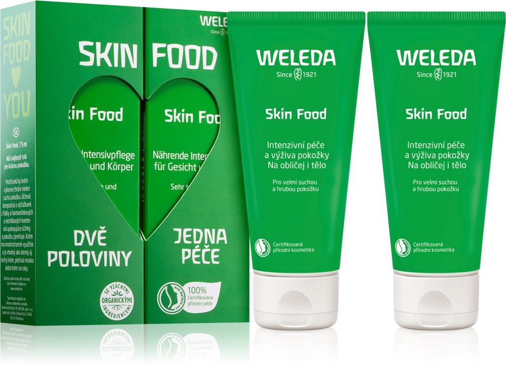 Weleda universal nourishing herbal cream For women 75 мл + universal nourishing herbal cream For men 75 мл Skin Food