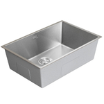 Мойка подст.монтаж 65х44 (3,0) вып 3 1/2  MIXLINE PRO 22см с сифоном (сатин НАНО декор)