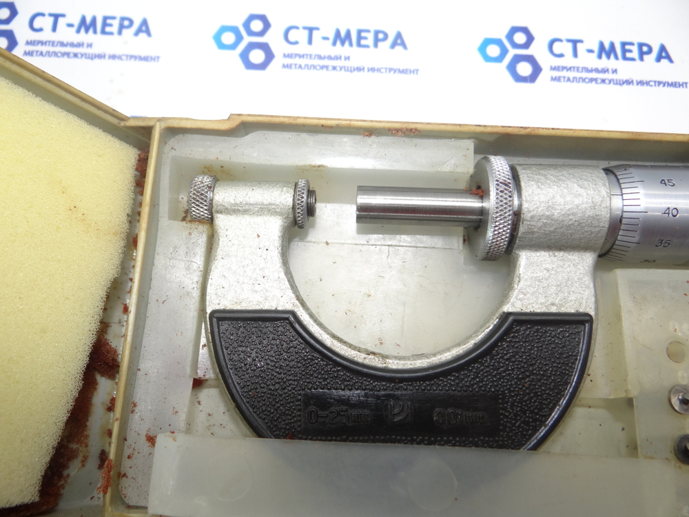 Микрометр резьбовой МВМ- 25 (0-25мм.) Цена деления 0.01мм. (Уценка)
