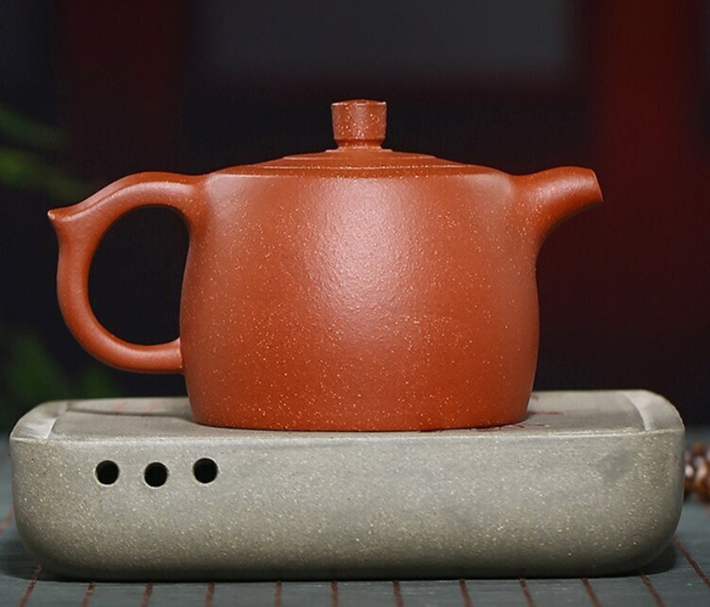 250060 Чайник ИСИН "ЦЗИНЛАНЬ-Колодезный сруб" В ПОДАР КОРОБКЕ 260мл, глина, красный