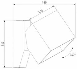 Светильник на штанге Elektrostandard Fjord 35195/W