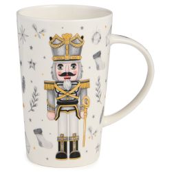 НАБОР ПОДАРОЧНЫЙ LEFARD "ЩЕЛКУНЧИК" (КРУЖКА 385 МЛ В КОМПЛЕКТЕ С ЁЛОЧНОЙ ИГРУШКОЙ)