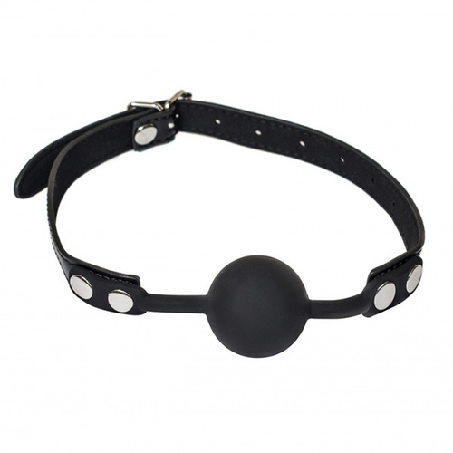 Черный силиконовый кляп-шар 4см Lola Games Party Hard Dolce Vita 1148-01lola