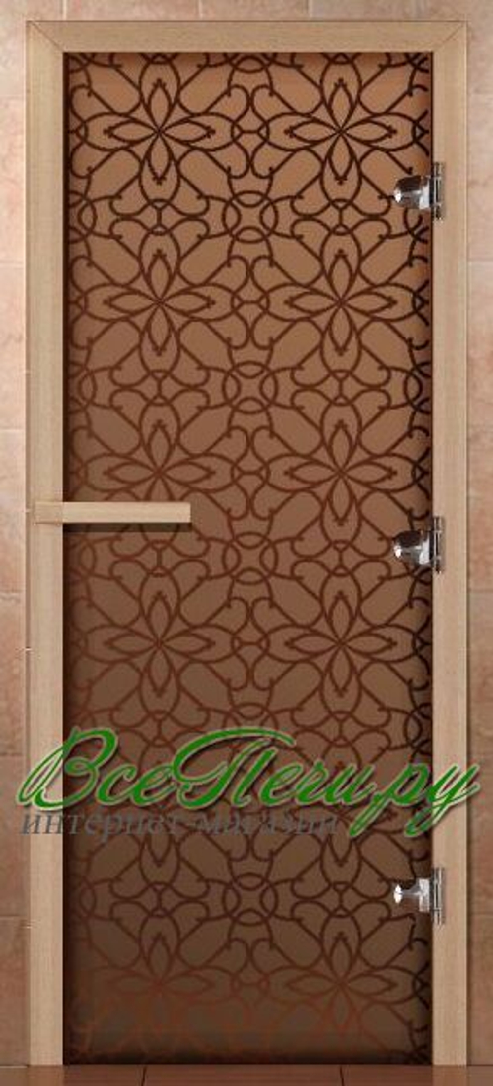 Дверь Тиффани Бронза матовая 70х190