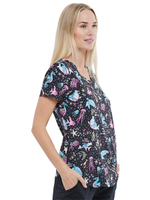 Топ медицинский женский Cherokee CK637, морской, S