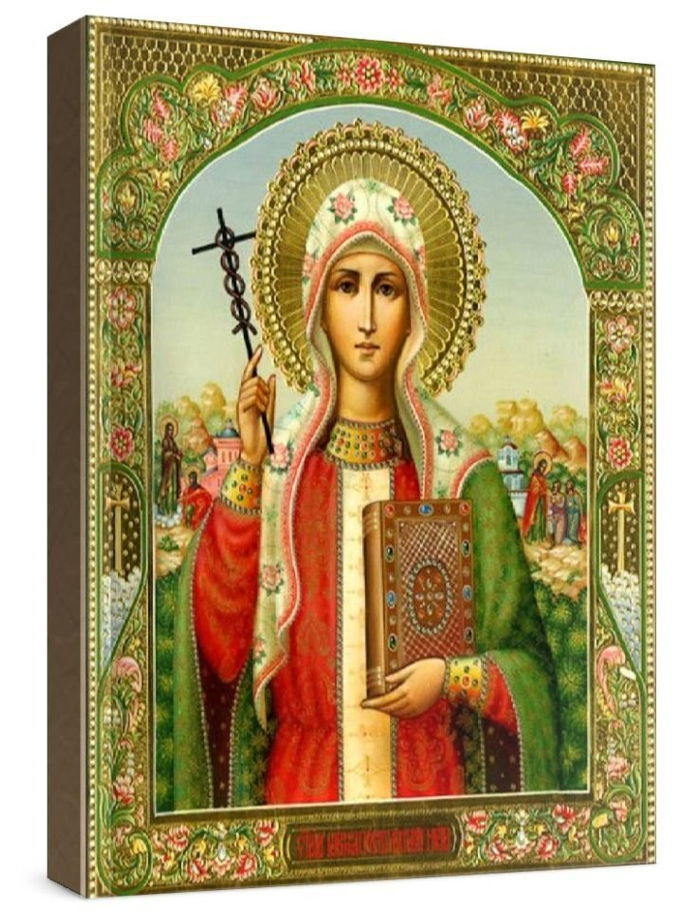 Нина, равноапостольная (рукописная икона)