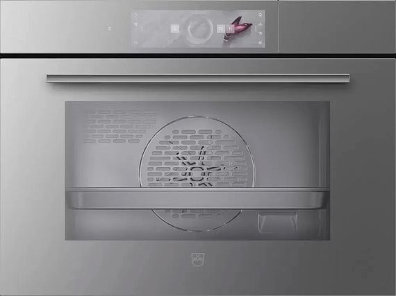 Паровой шкаф V-ZUG Steamer V4000 45 платиновое стекло S4T-23026