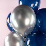 Шар (12''/30 см) Серебро, хром, 50 шт.