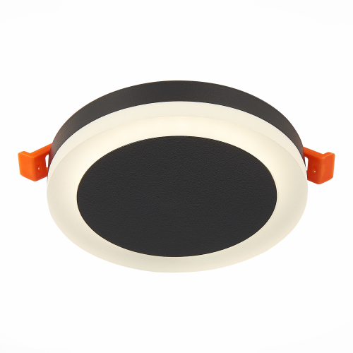 ST104.442.06 Светильник встраиваемый Черный LED 1*6W 4000K 468Lm Ra&gt;80 120° IP20 D110xH20 170-240V