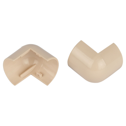 Внешний угол ЭРА OC-KK-30-13-B для полукруглого кабель-канала бежевый 30х13мм 2шт/комплект