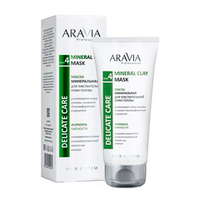 Минеральная маска для чувствительной кожи головы Aravia Professional Mineral Clay Mask 200мл